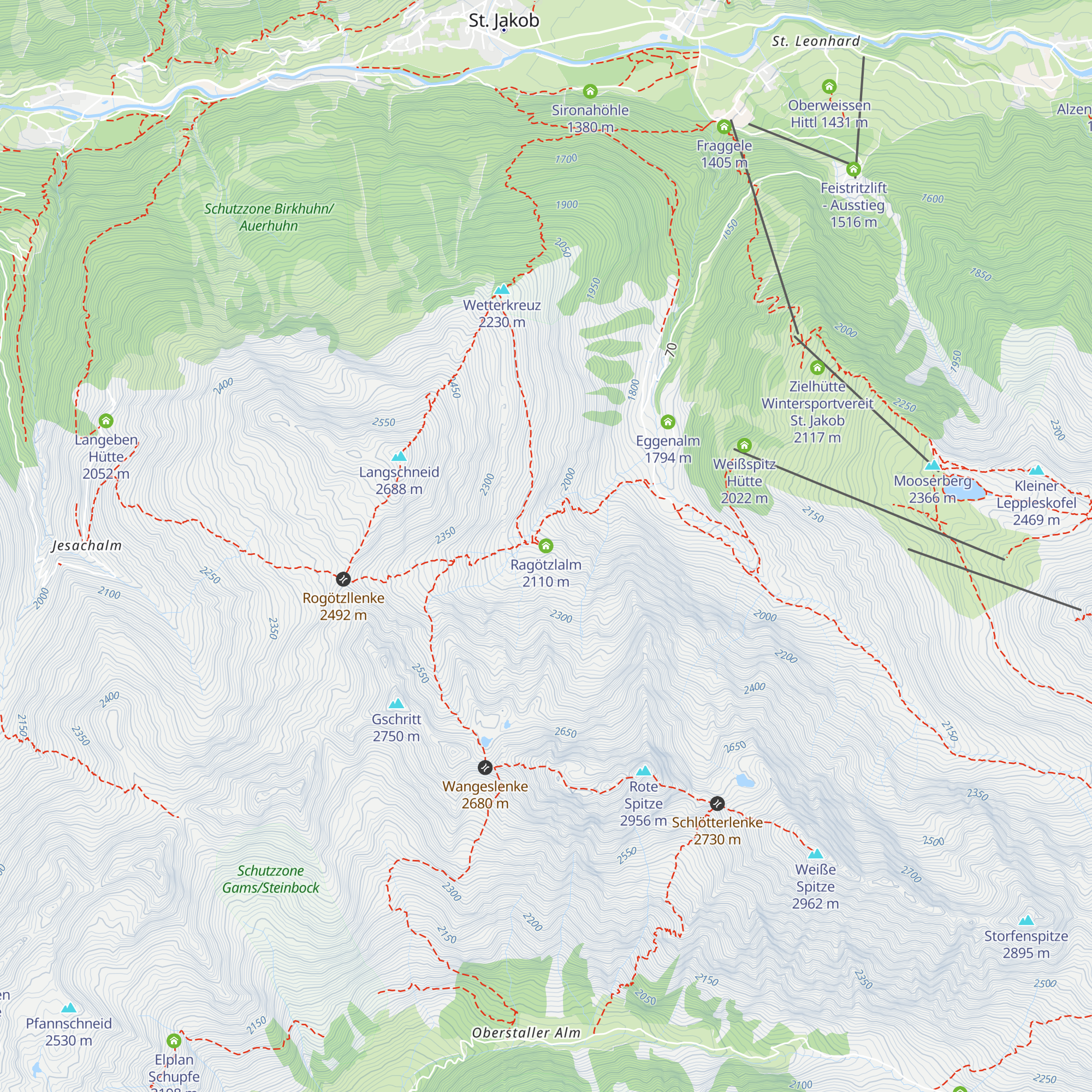Ragötzlalm map
