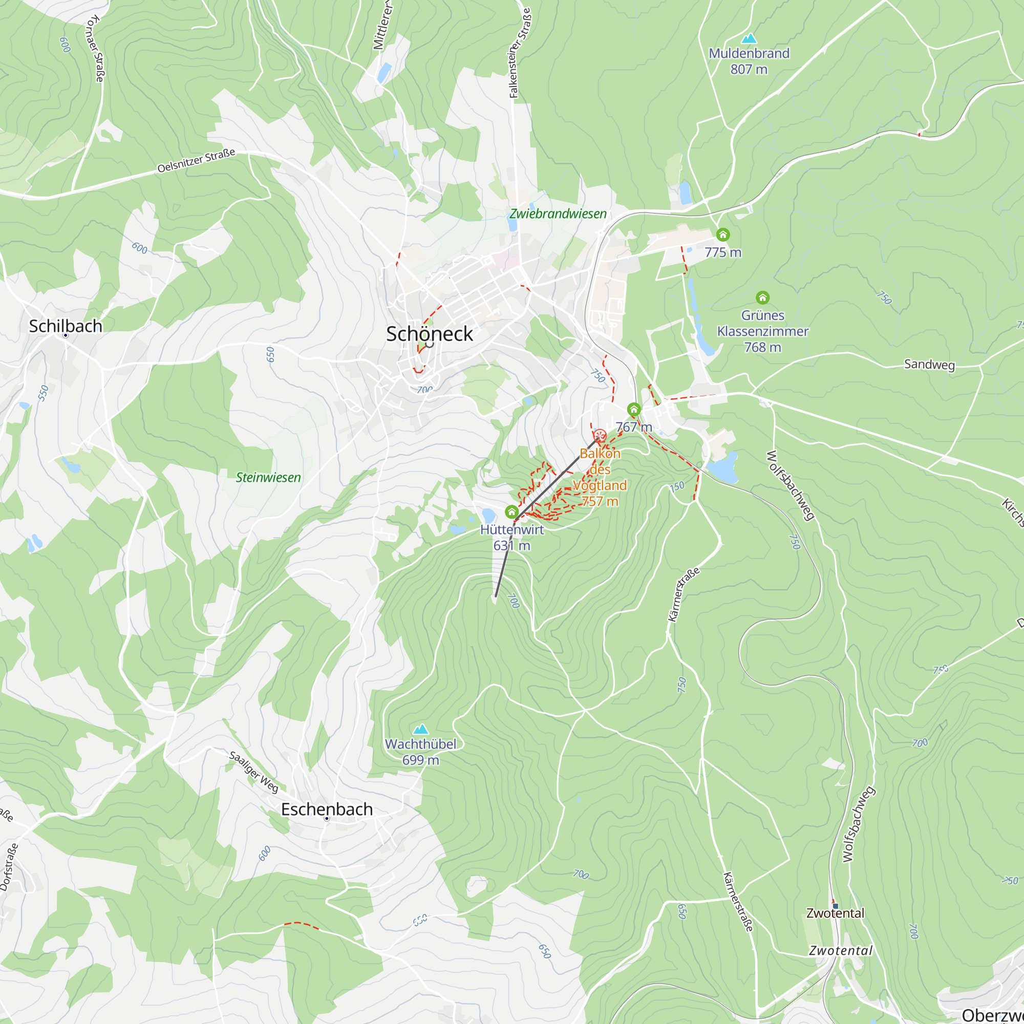 Hüttenwirt map