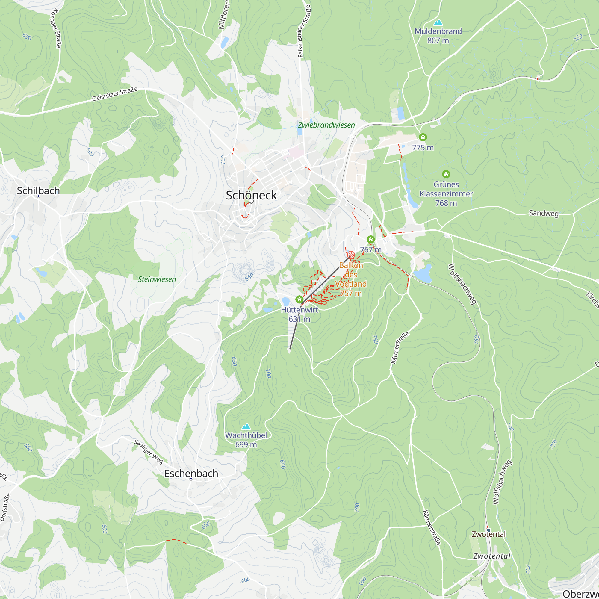Hüttenwirt map