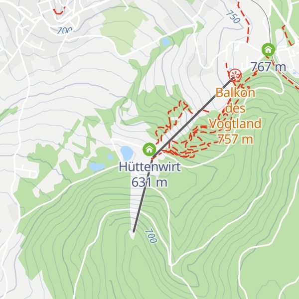 Map of Hüttenwirt