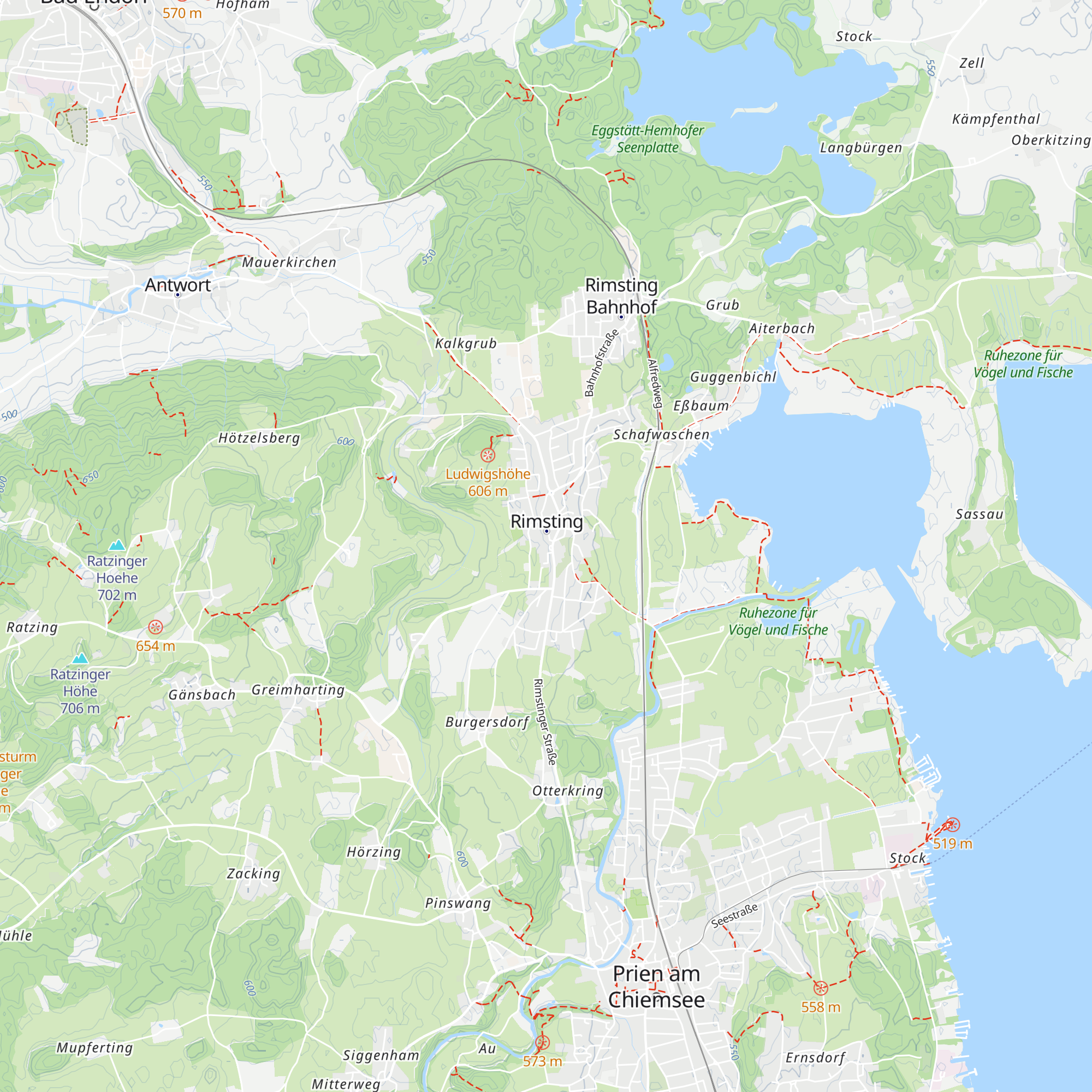 Tourist-Info Rimsting map