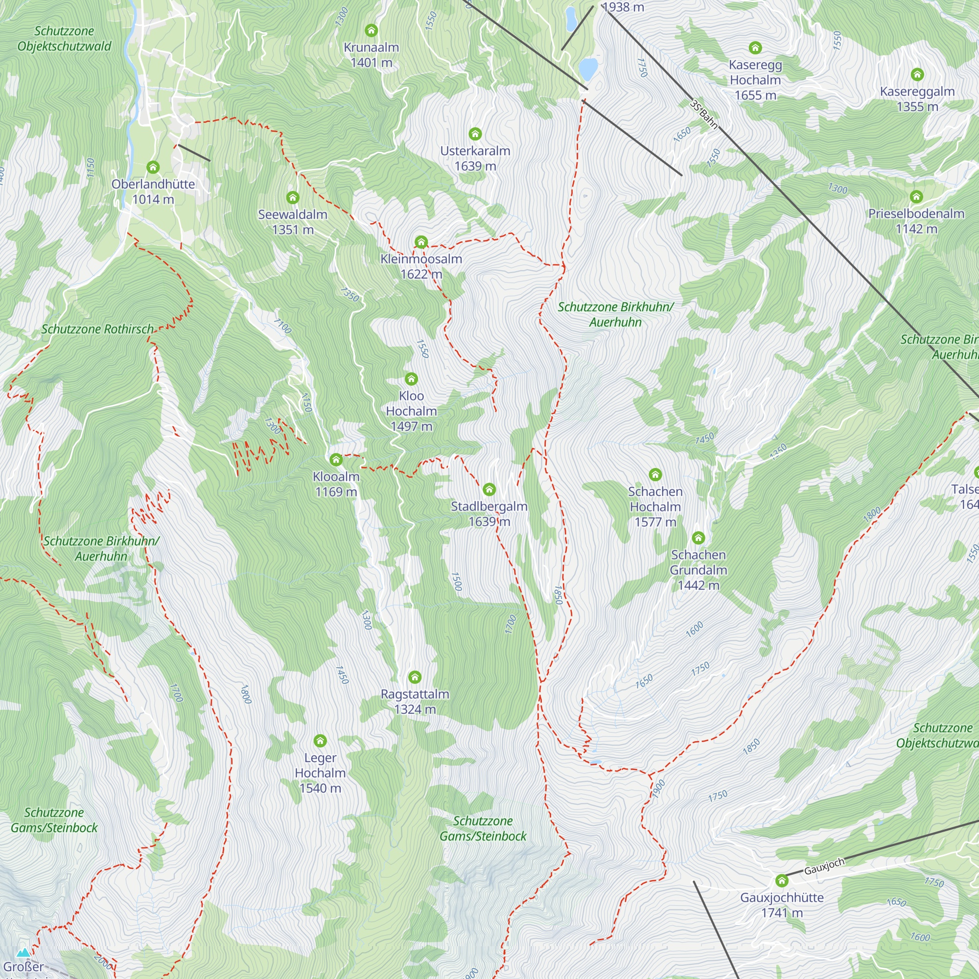 Stadlbergalm map