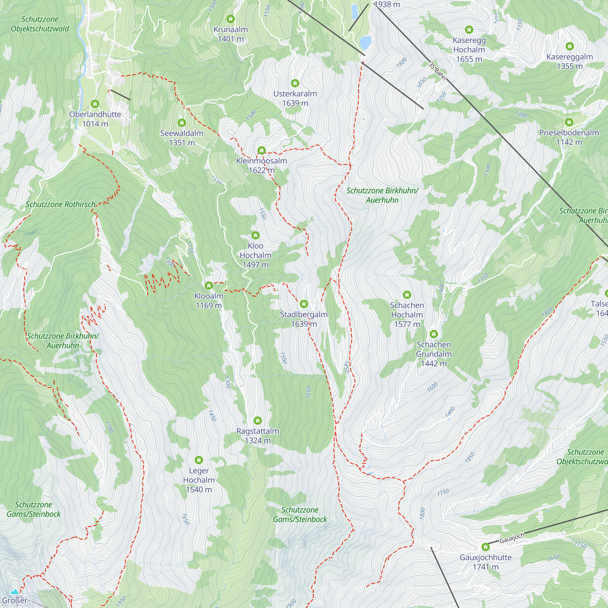 Stadlbergalm map