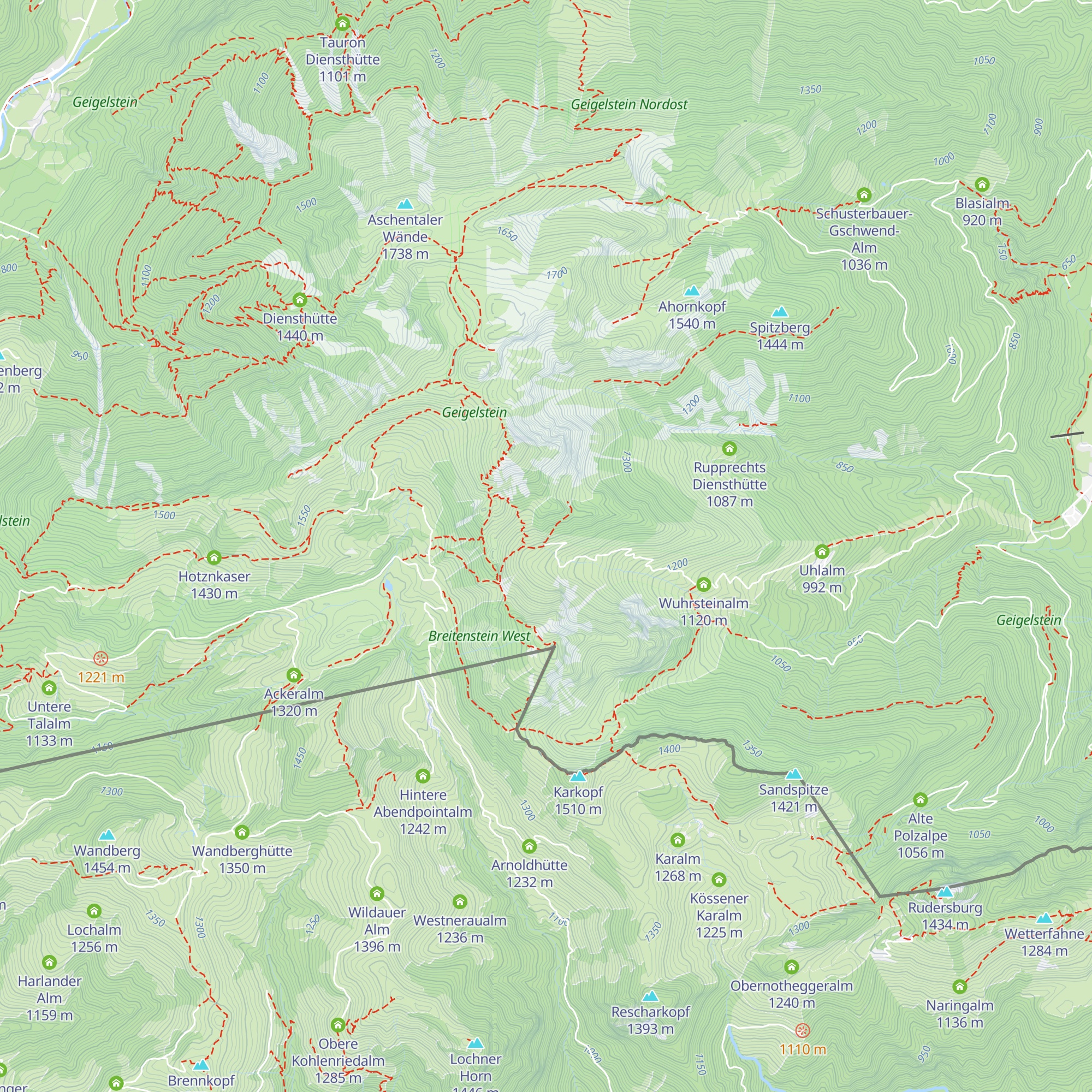 Wirtsalm map