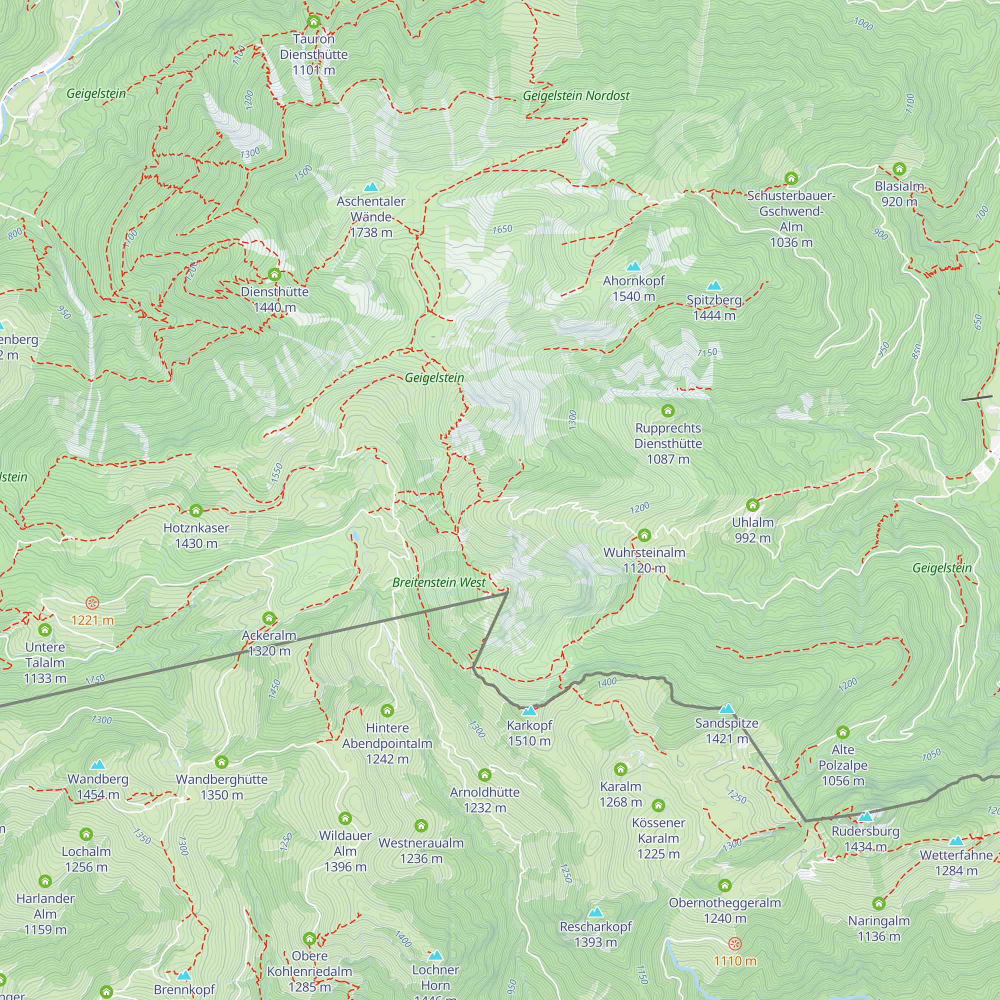 Wirtsalm map