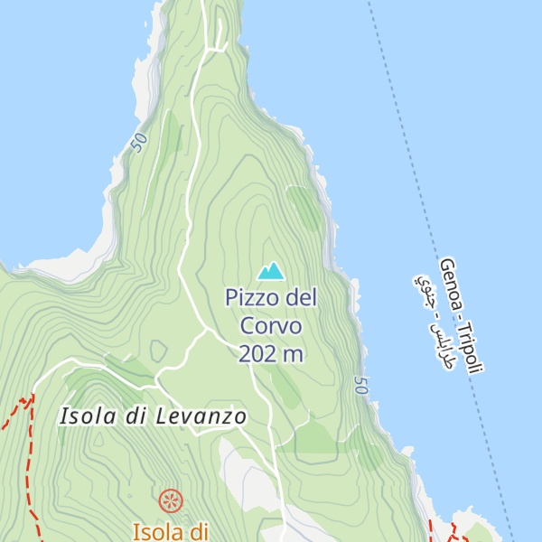 Map of Pizzo del Corvo