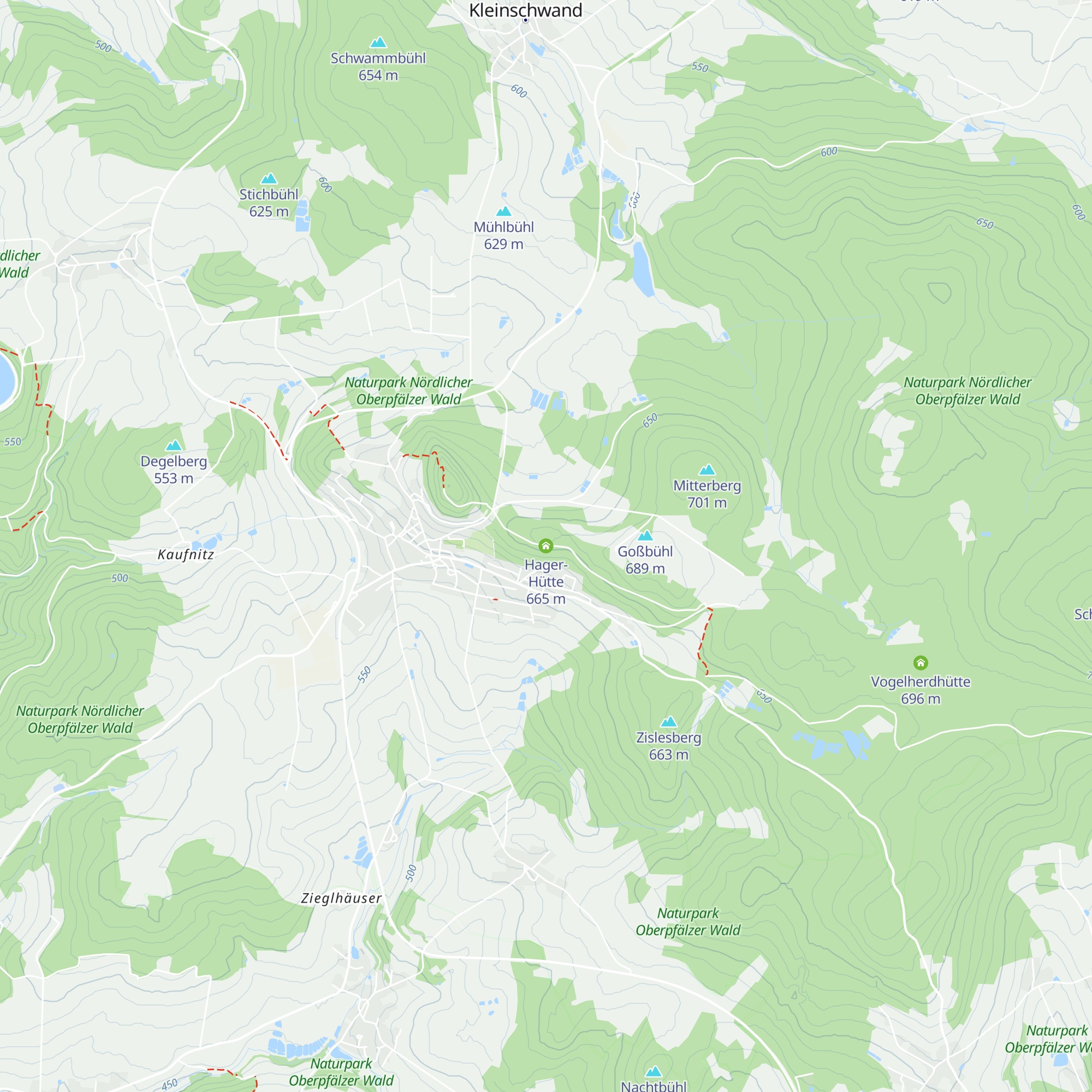 Hager-Hütte map