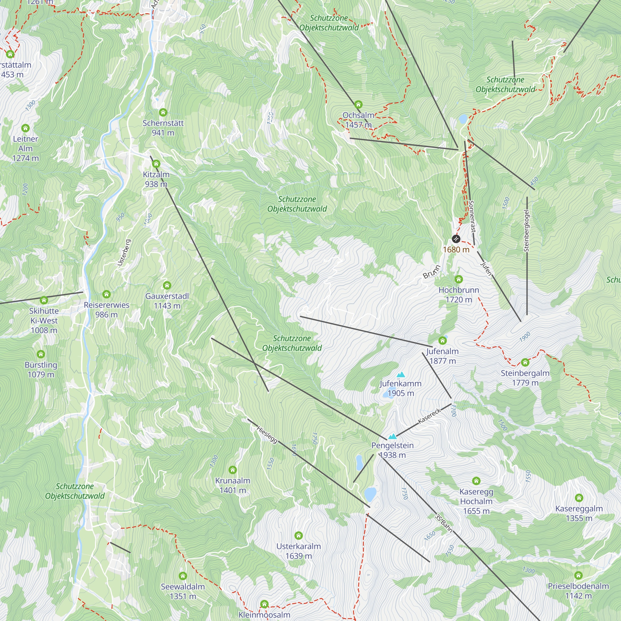 Innere Käsealm map
