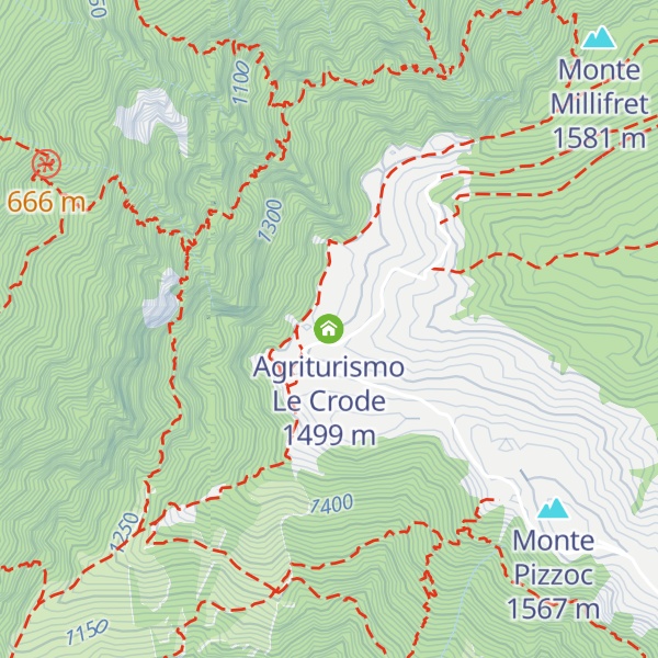 Map of Agriturismo Le Crode