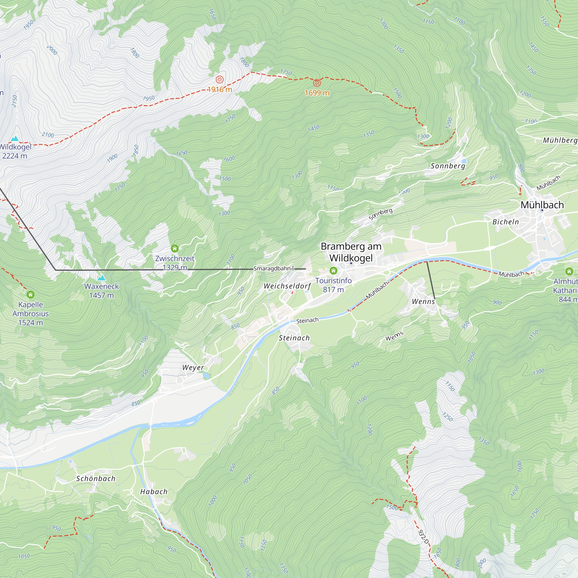 Rechenmacherhütte map