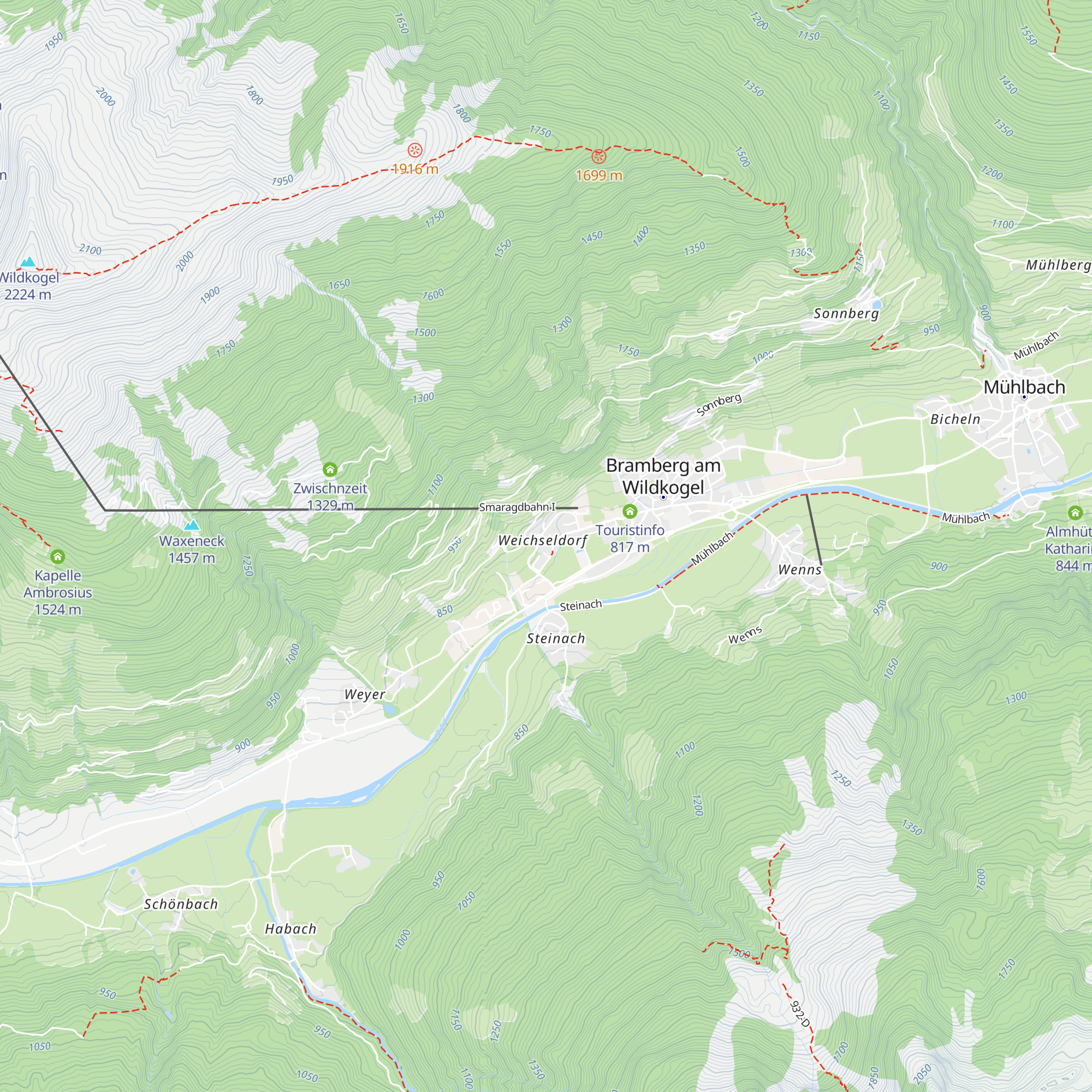 Rechenmacherhütte map