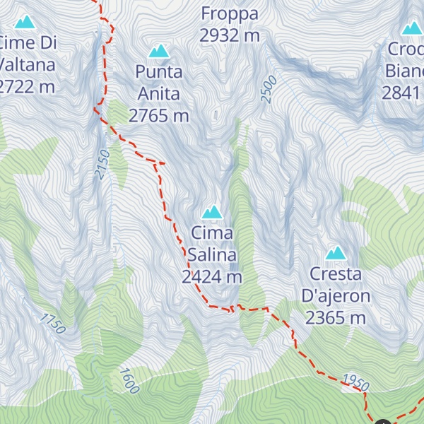 Map of Cima Salina