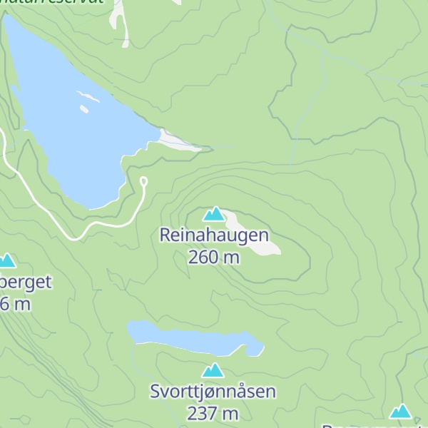 Map of Reinahaugen