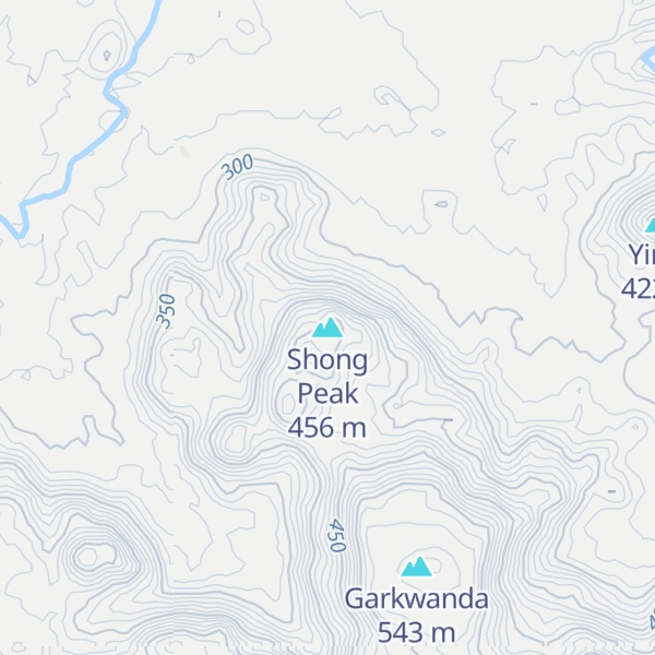 Map of Shong Peak