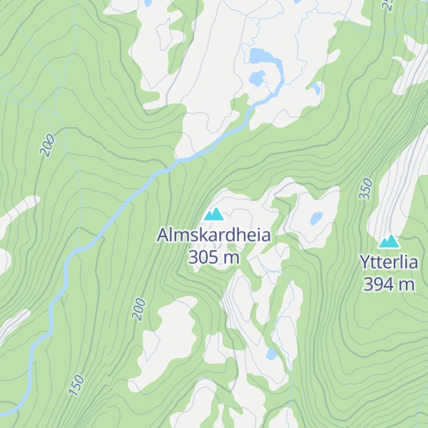 Map of Almskardheia