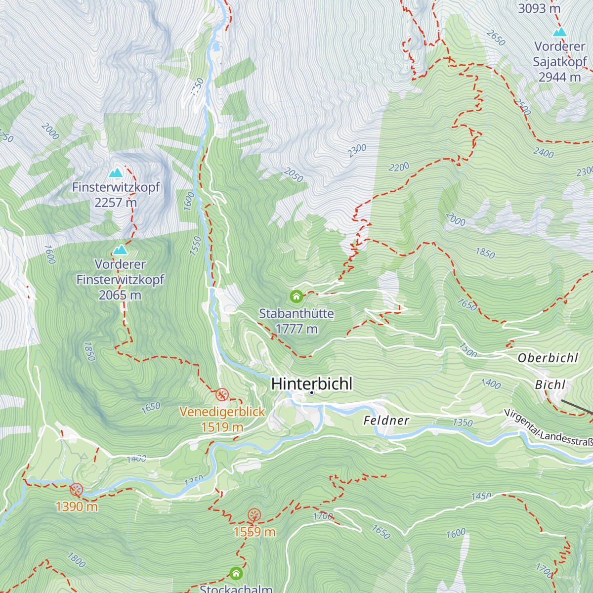 Stabanthütte map