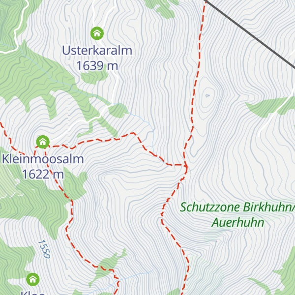 Map of Obere Kleinmoosalm (verf.)