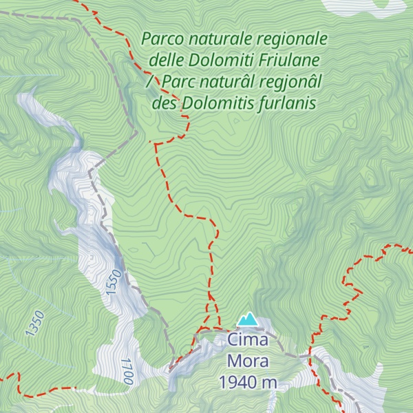 Map of Col delle Damede
