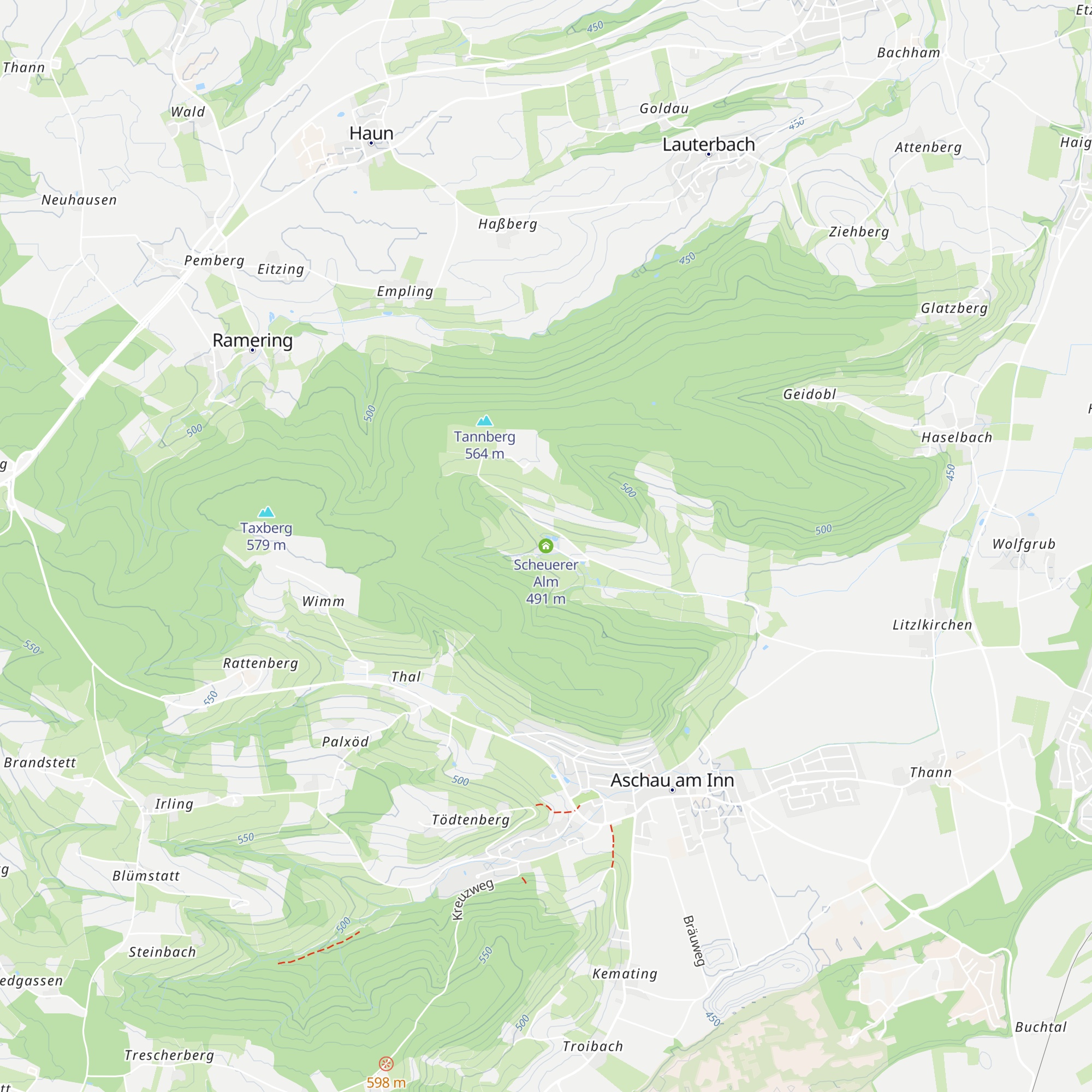 Scheuerer Alm map
