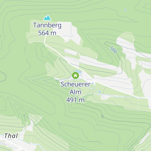 Map of Scheuerer Alm