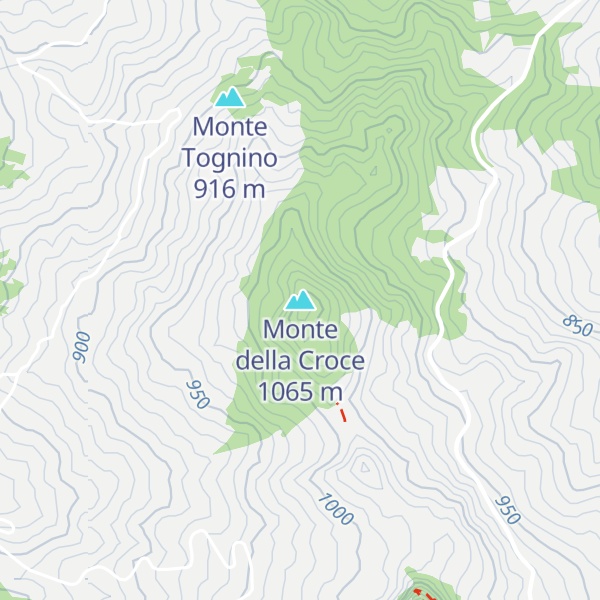 Map of Monte della Croce