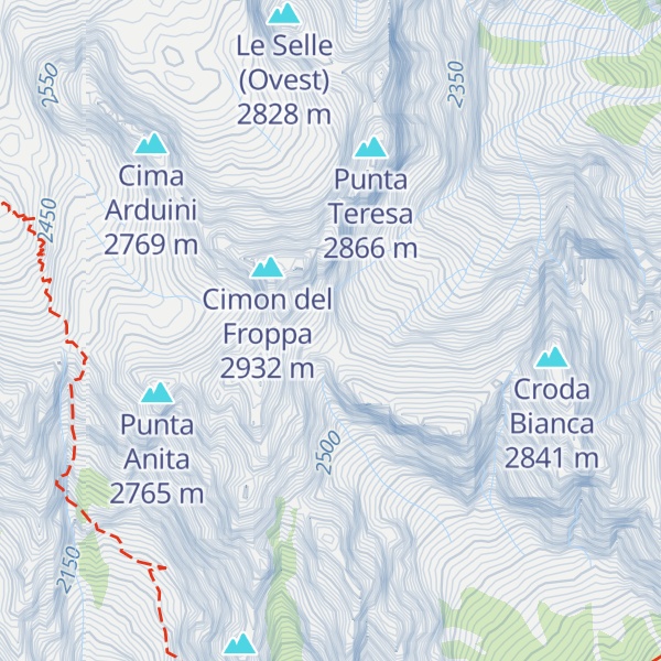 Map of Bivacco Fratelli Fanton