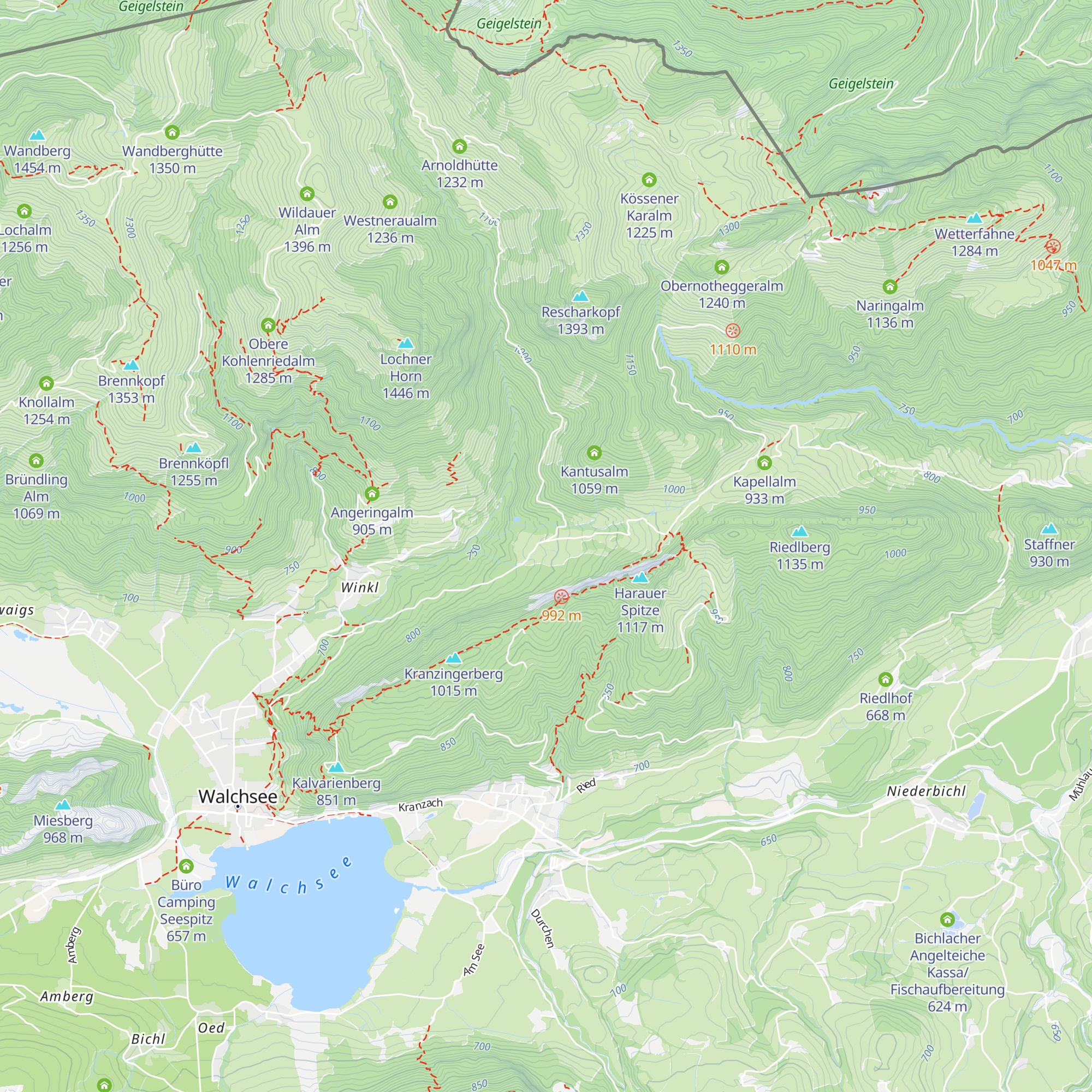 Riederalm map