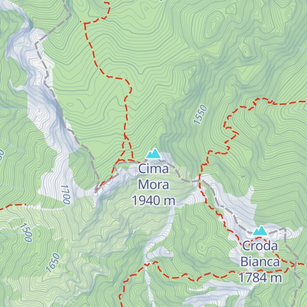 Map of Cima Mora