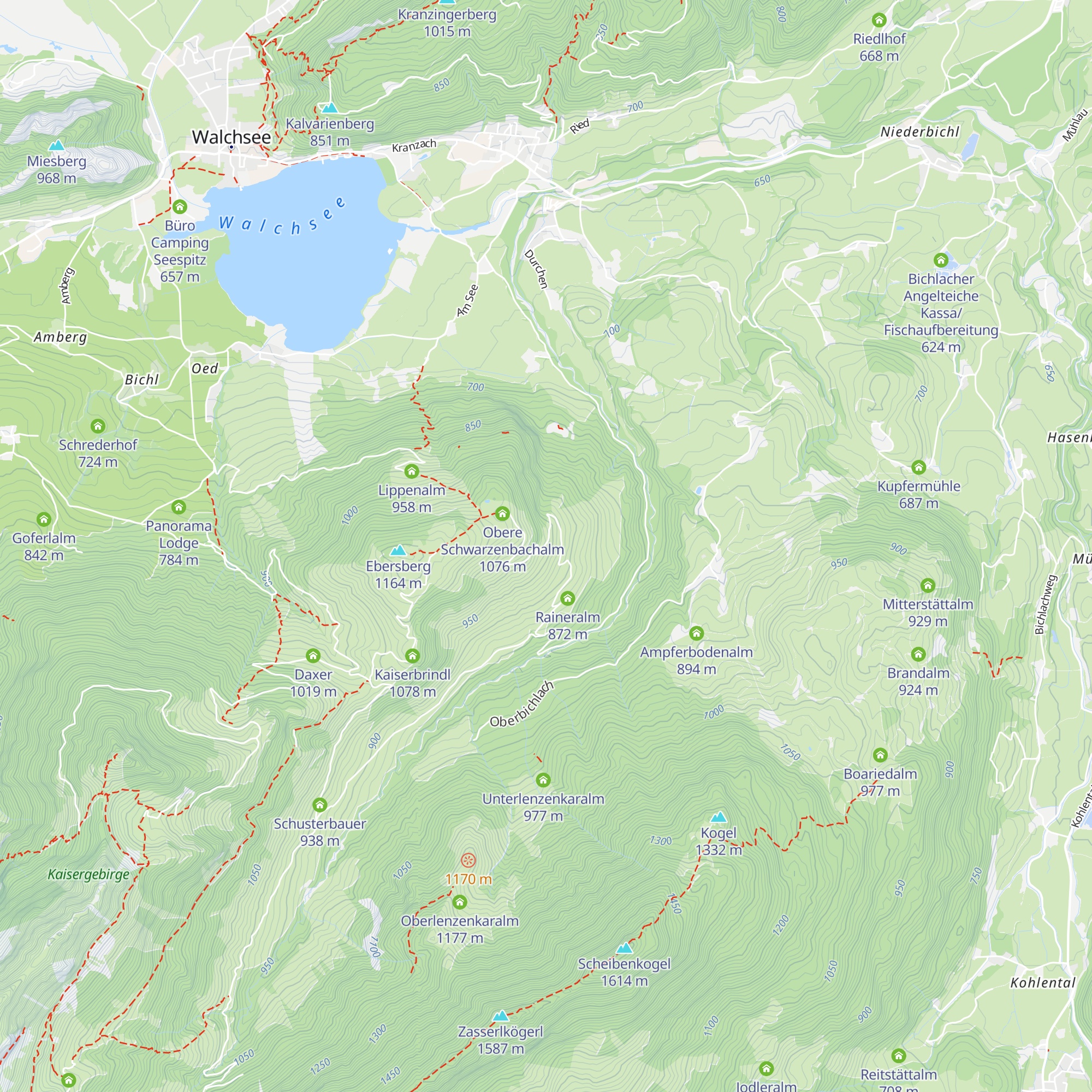 Untere Schwarzenbachalm map