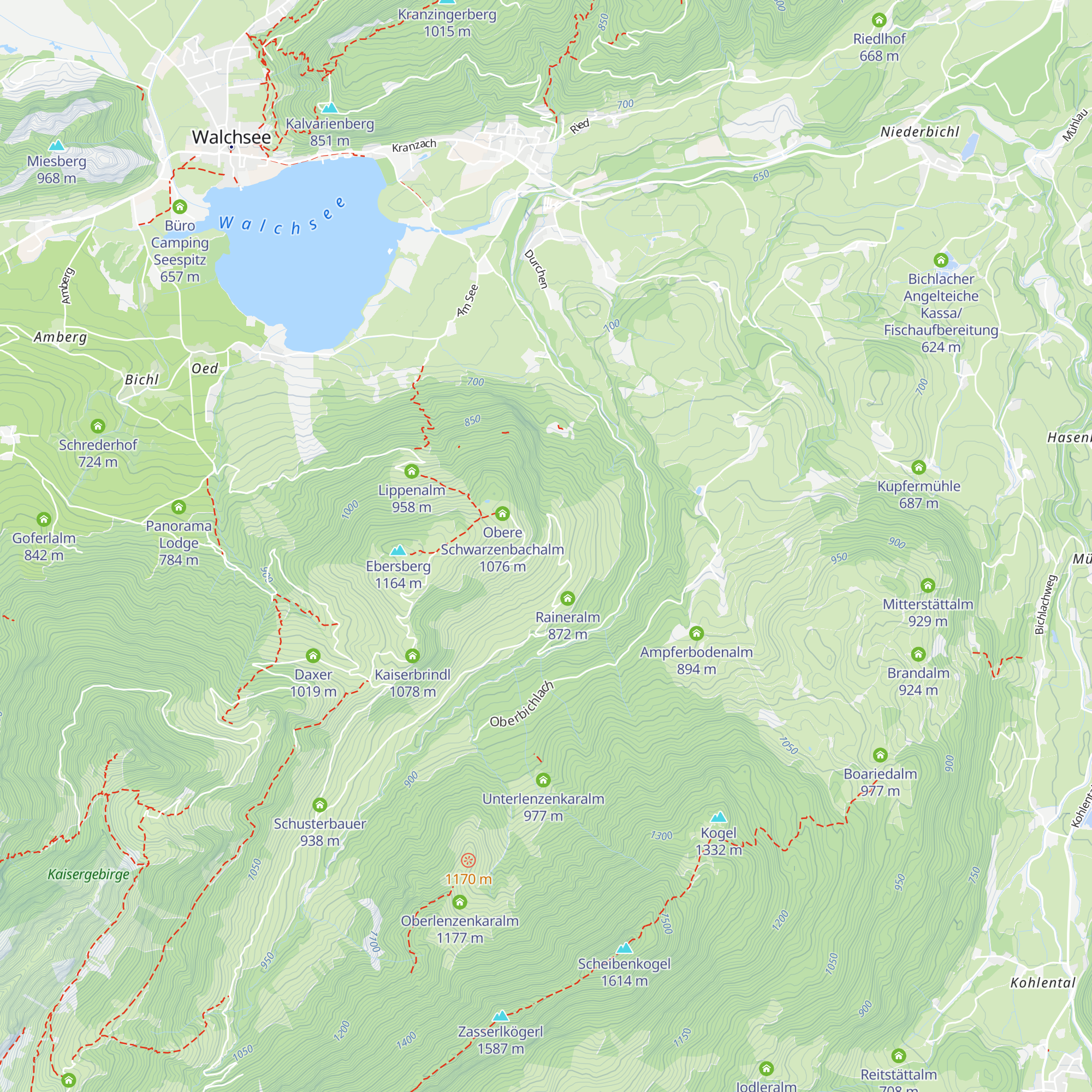Untere Schwarzenbachalm map