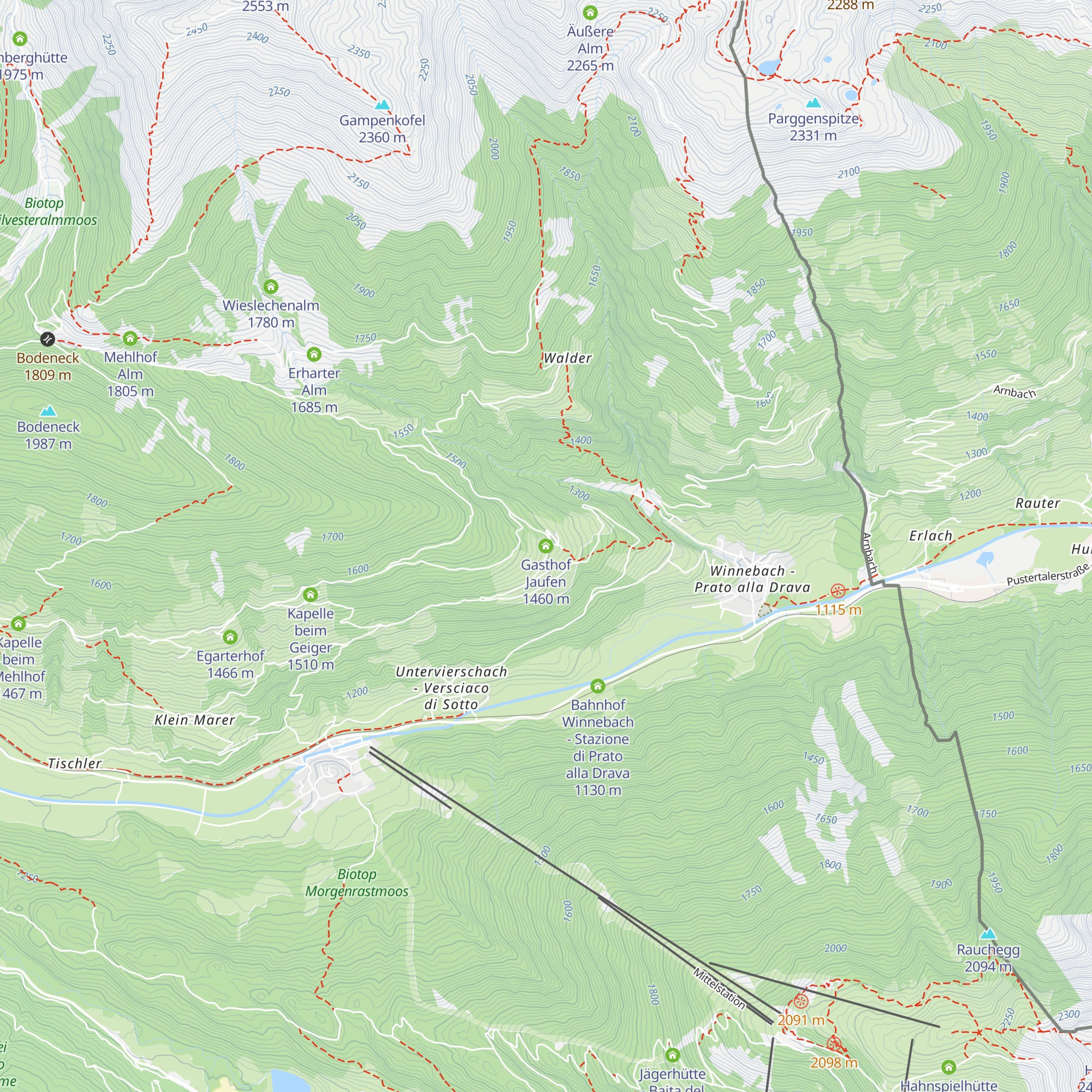 Gasthof Jaufen map