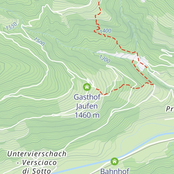 Map of Gasthof Jaufen