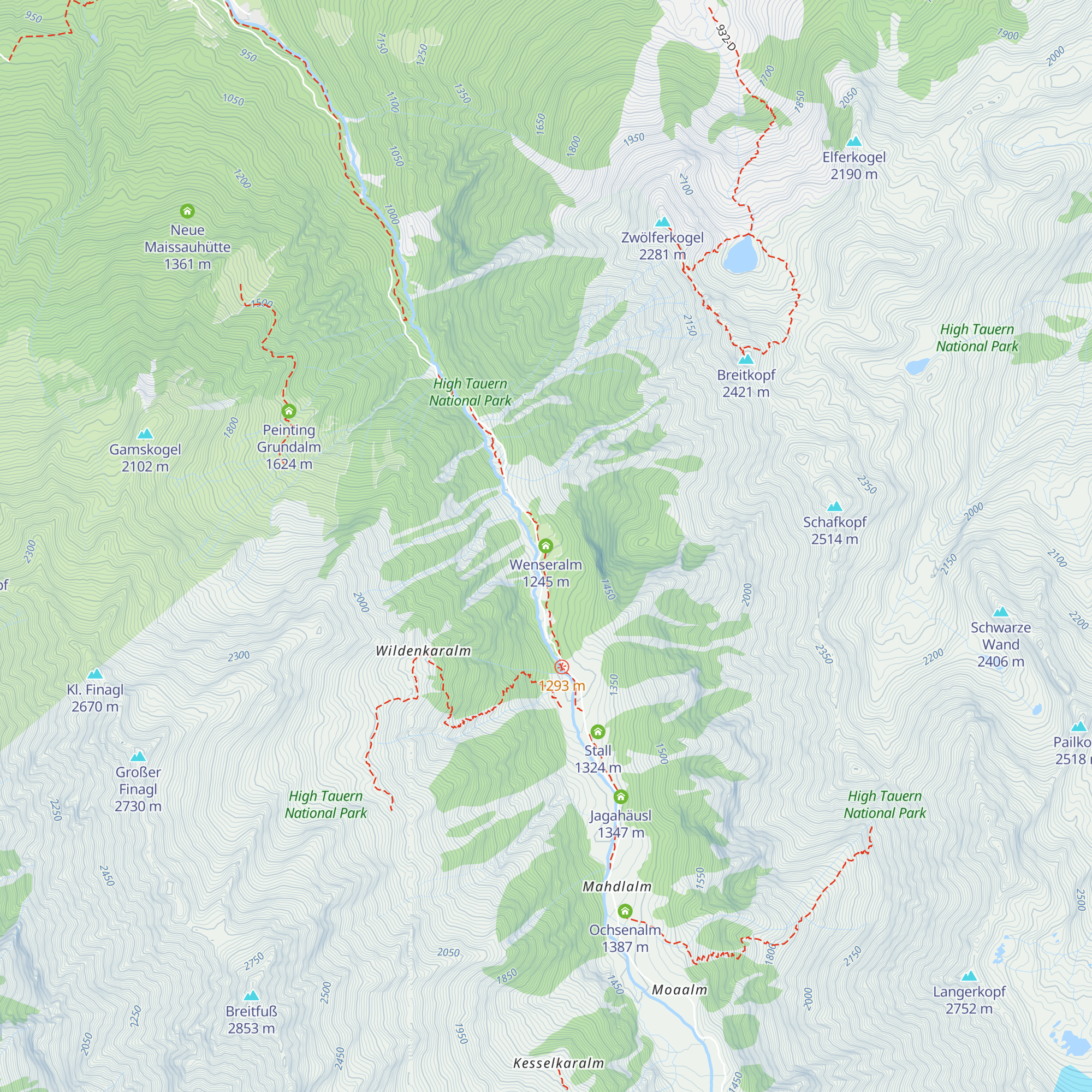 Wenseralm map