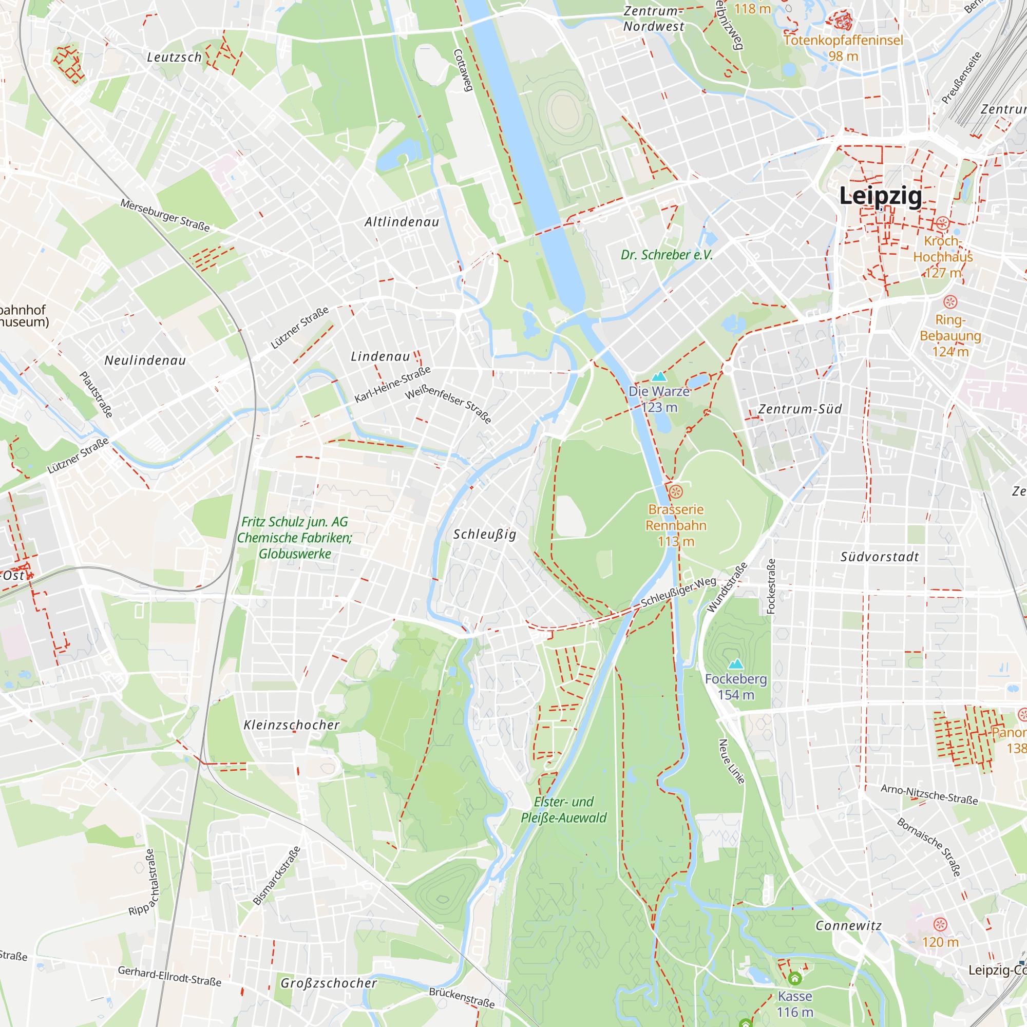 Bauhütte map