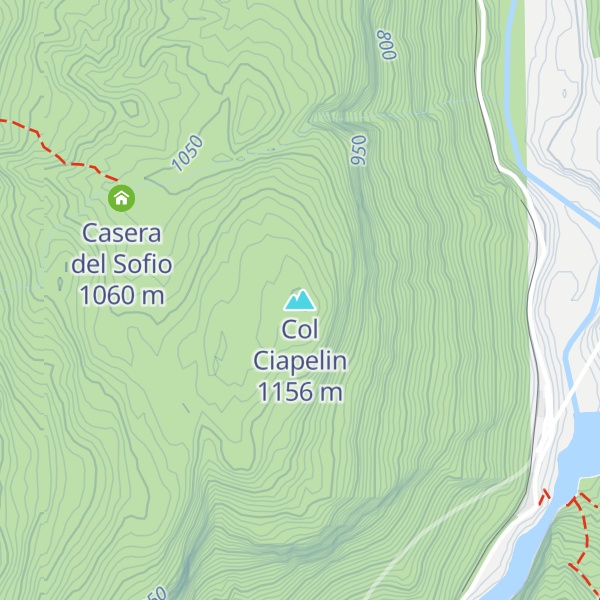 Map of Col Ciapelin