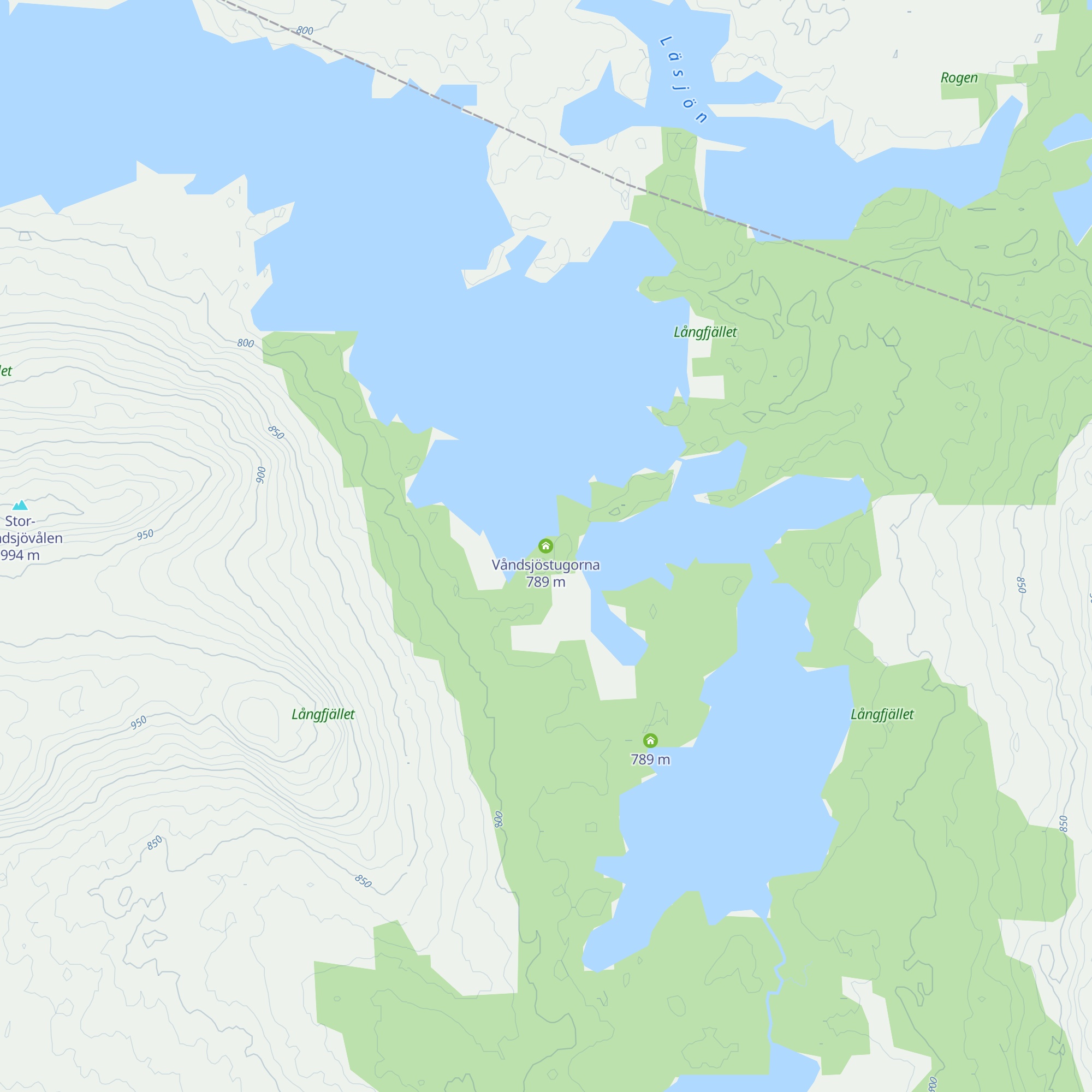 Våndsjöstugorna map