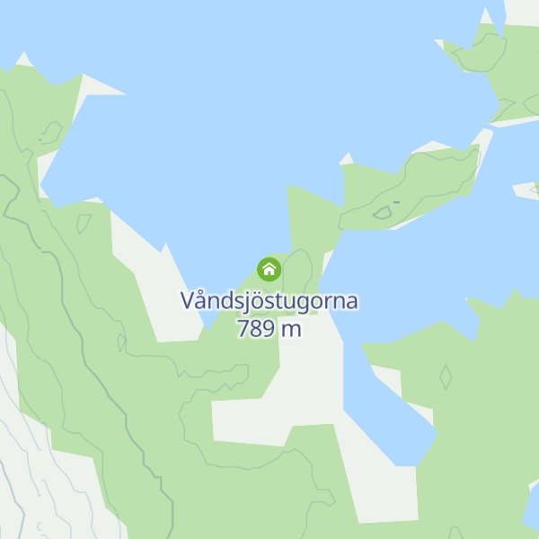 Map of Våndsjöstugorna