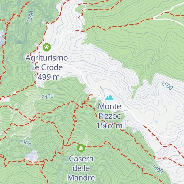 Map of Rifugio Città di Vittorio Veneto