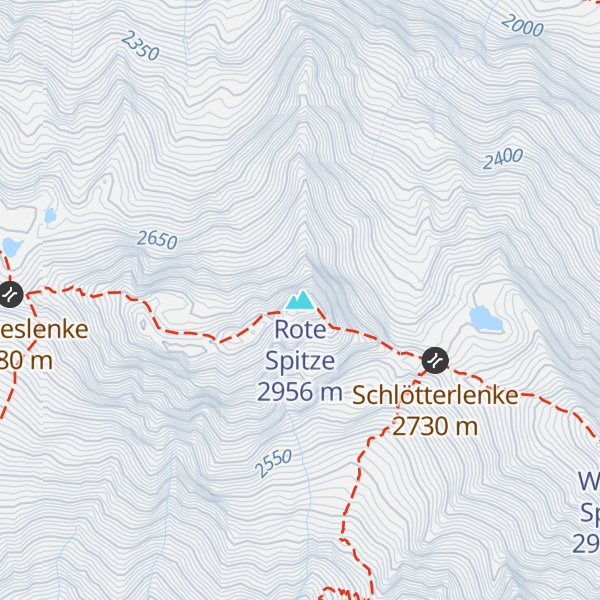 Map of Rote Spitze