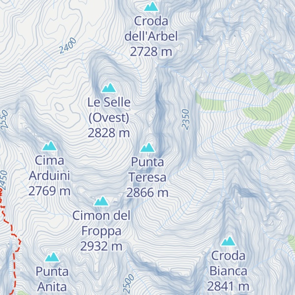 Map of Punta Teresa