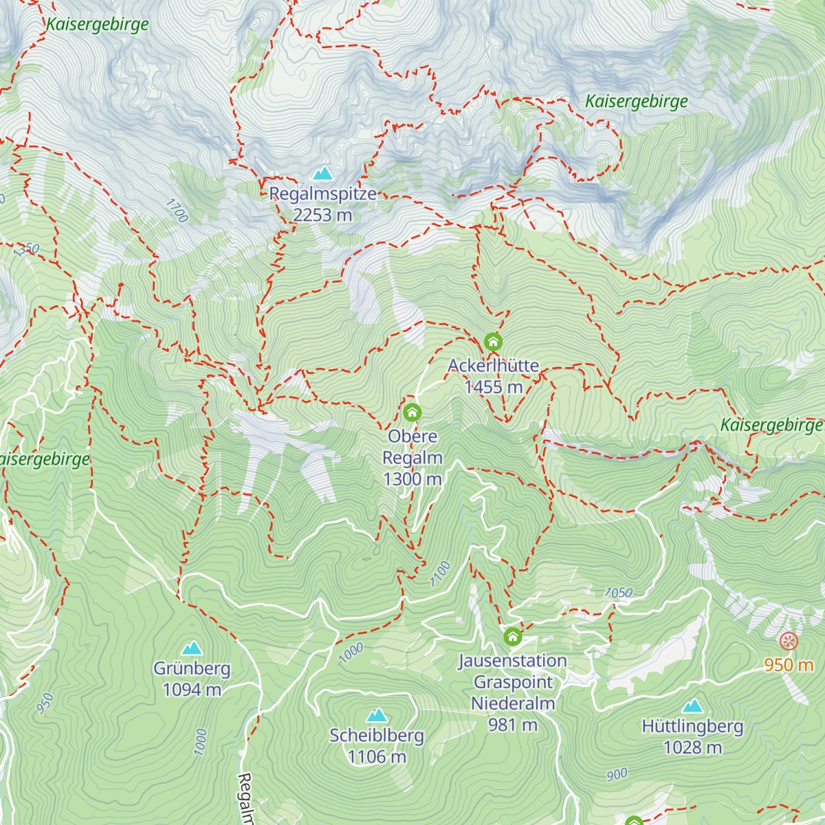 Obere Regalm map