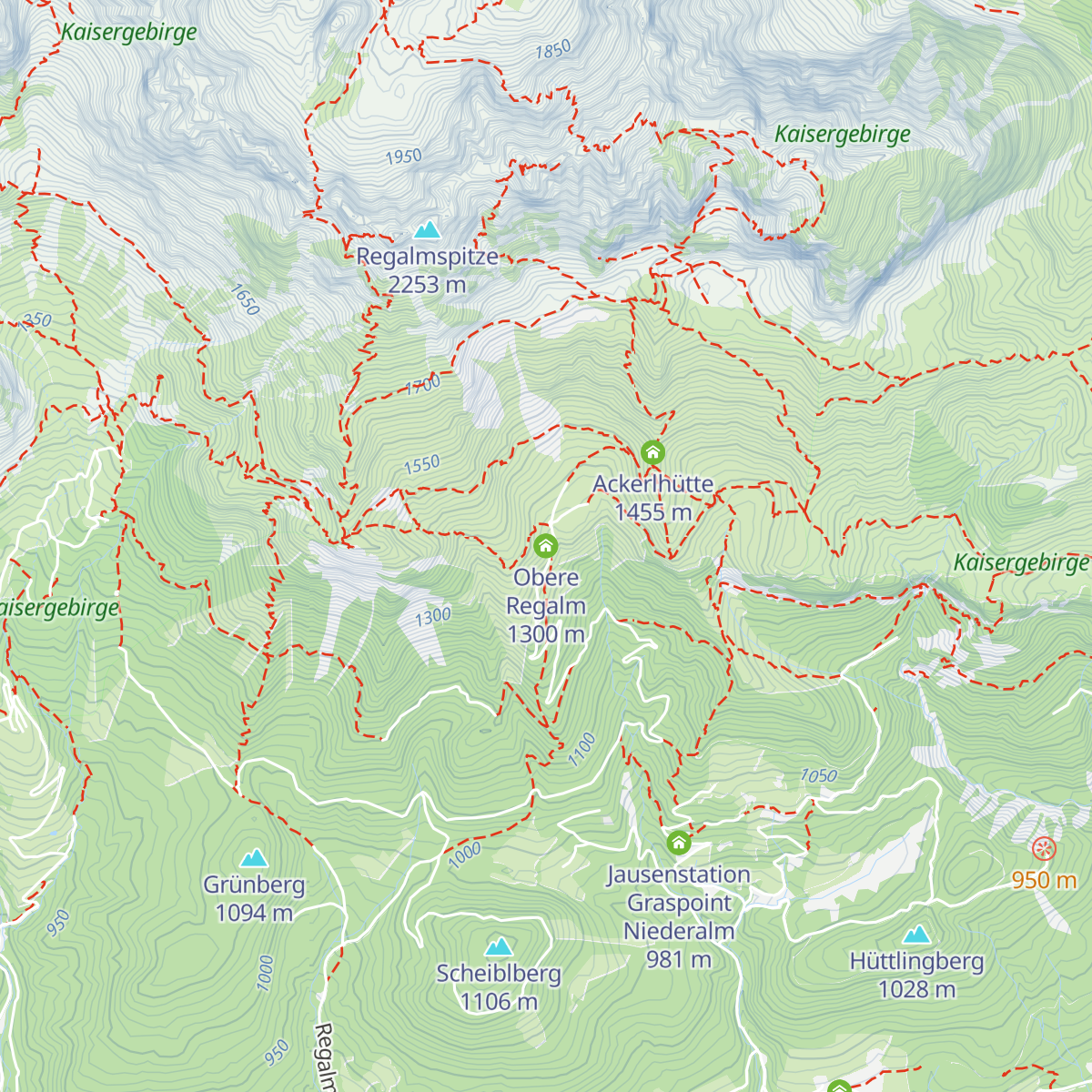 Obere Regalm map