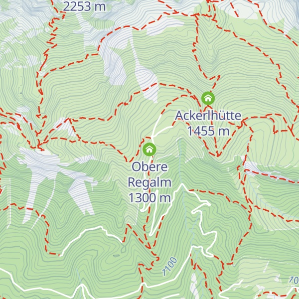 Map of Obere Regalm