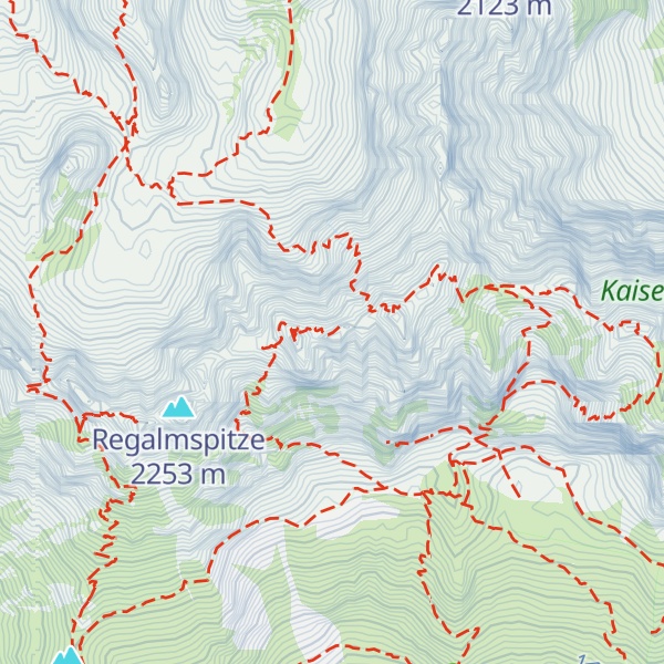 Map of Östliche Hochgrubachspitze