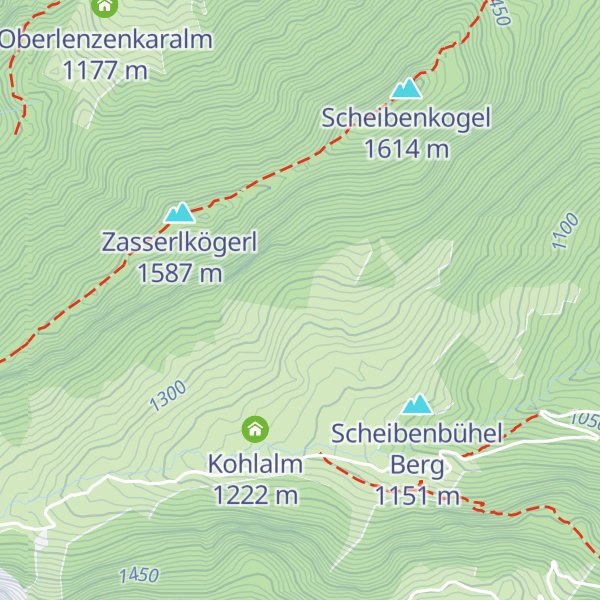 Map of Weißwandhütte (Jagdhütte)