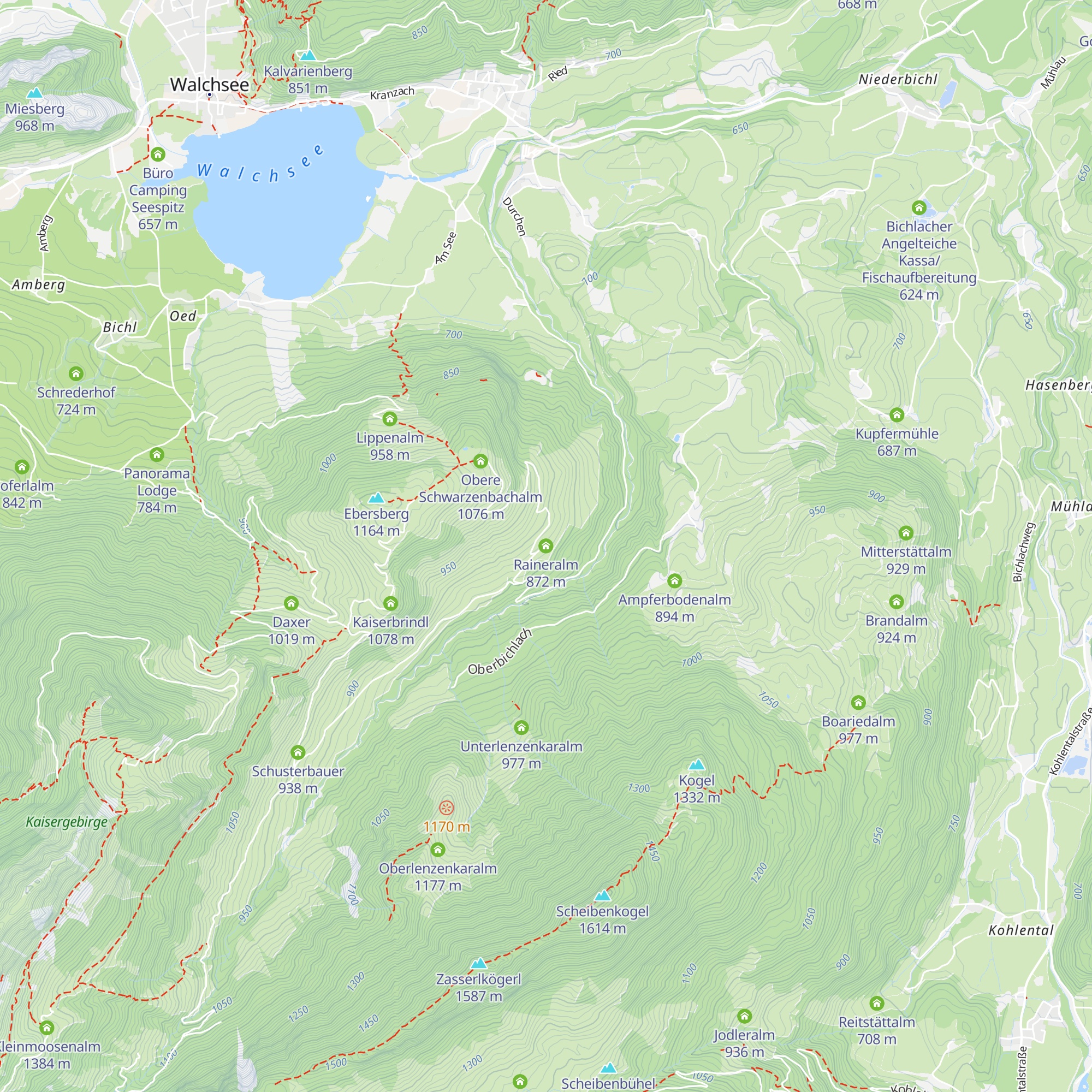 Raineralm map