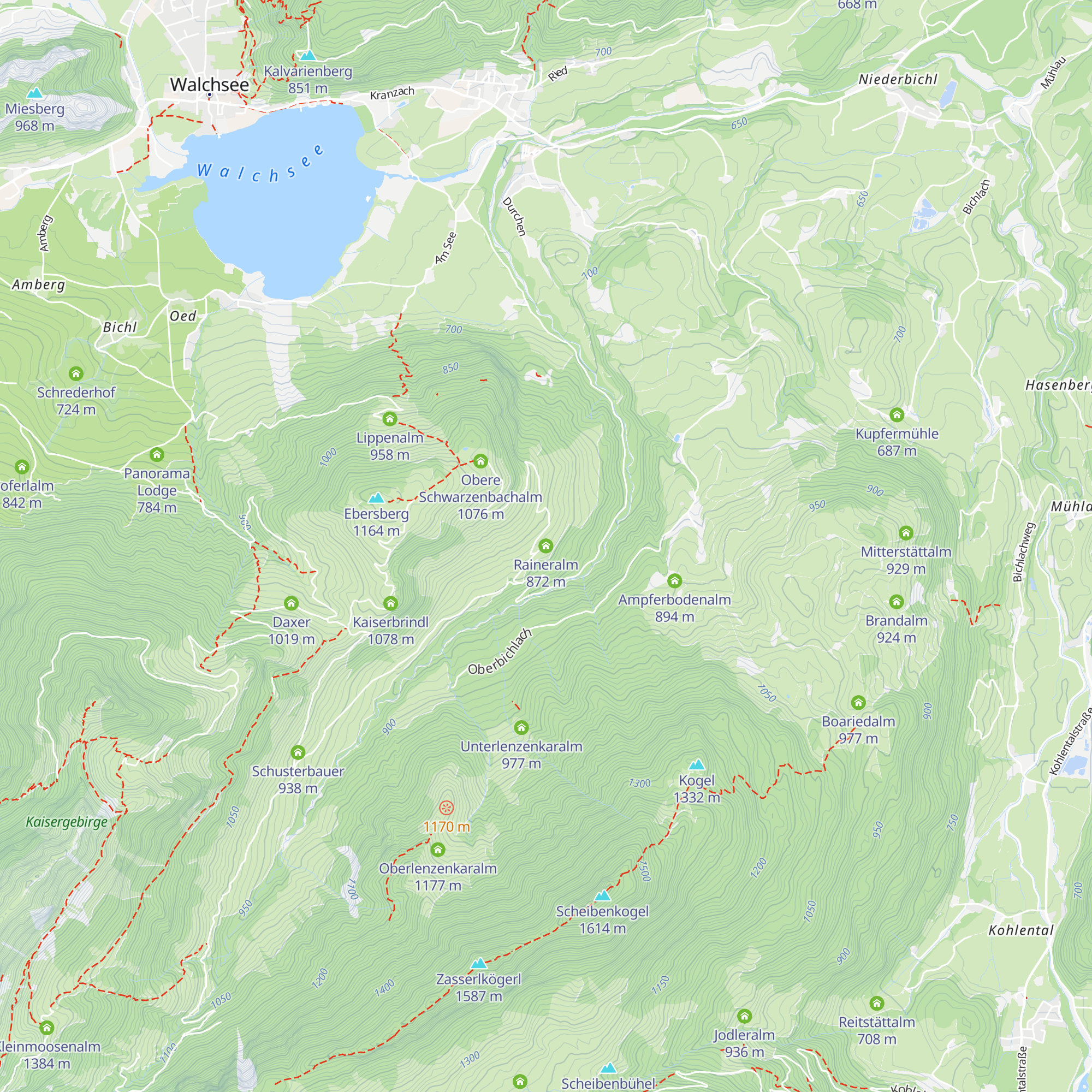 Raineralm map