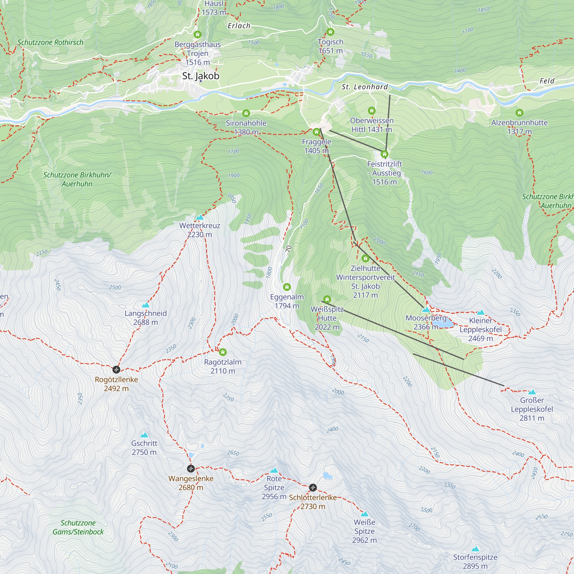 Eggenalm map