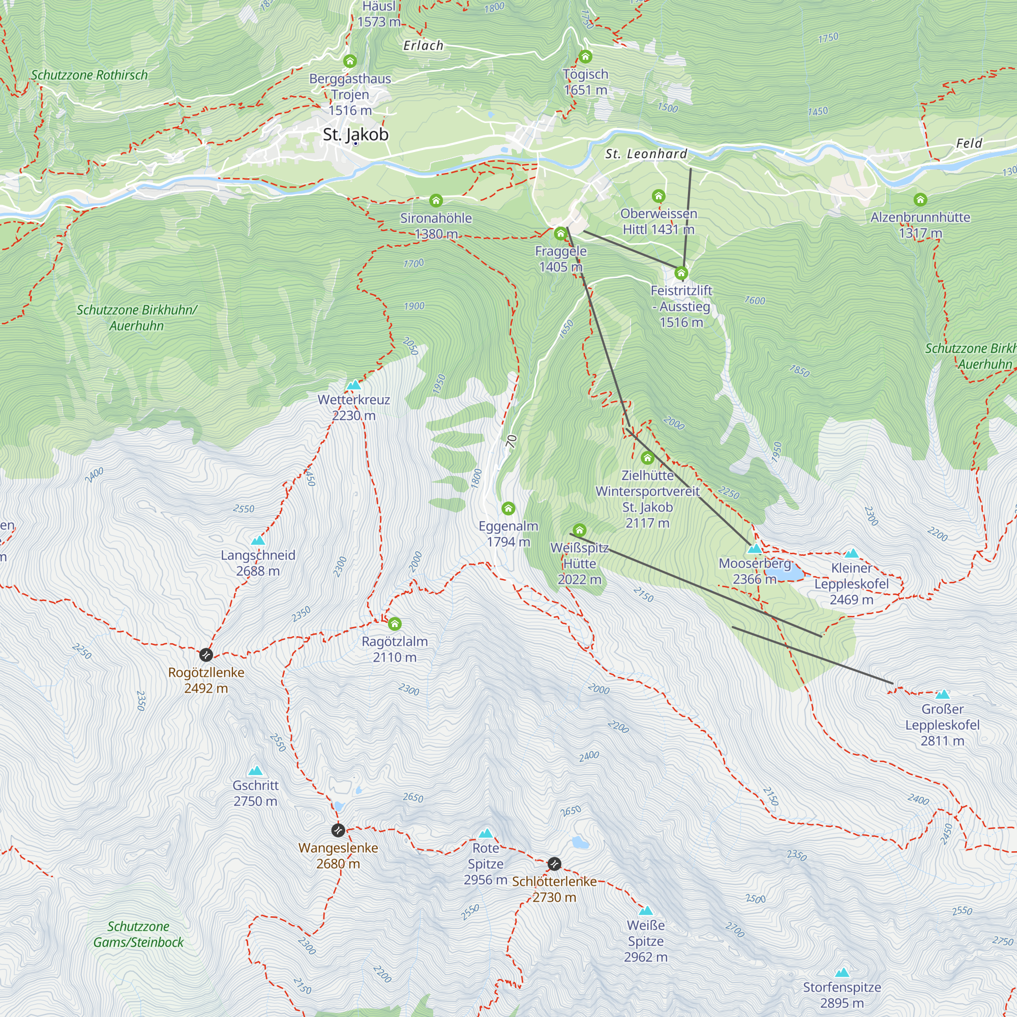 Eggenalm map
