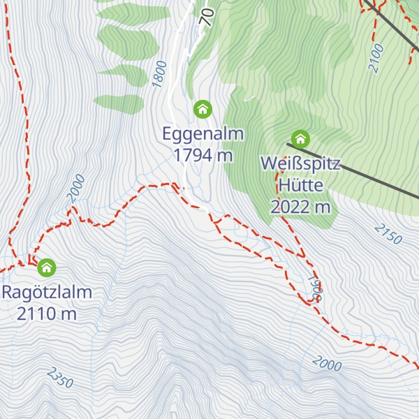 Map of Bruggeralm